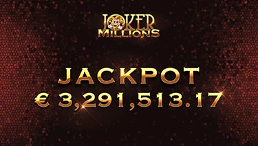 Another Huge Joker Millions Jackpot