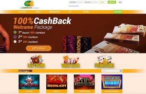All Cashback Casino Homepage