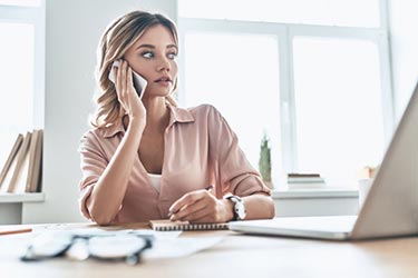 Woman Listening to Requirements