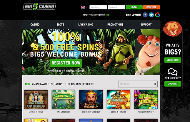 Big5 Casino No Deposit