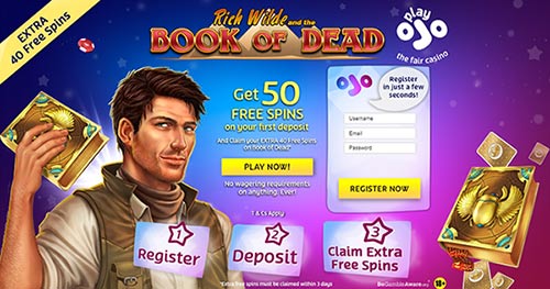 50 No Deposit Spins Book Of Dead