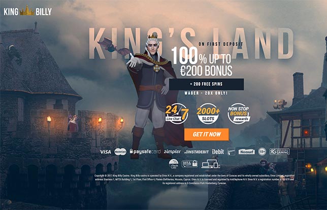 King billy 30 free spins slots